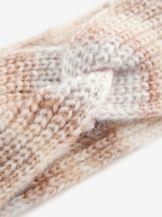 Pink Ombre Stripe Knitted Headband - Image 4 of 4