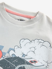 Grey Hot Wheels 100% Cotton Long Sleeves T-Shirt (9mths-8yrs) - Image 3 of 4
