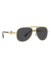 Versace Gold Ve2236 Pilot Sunglasses - Image 1 of 9