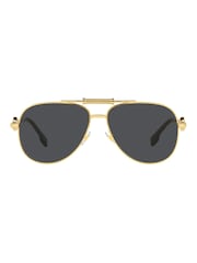 Versace Gold Ve2236 Pilot Sunglasses - Image 2 of 9