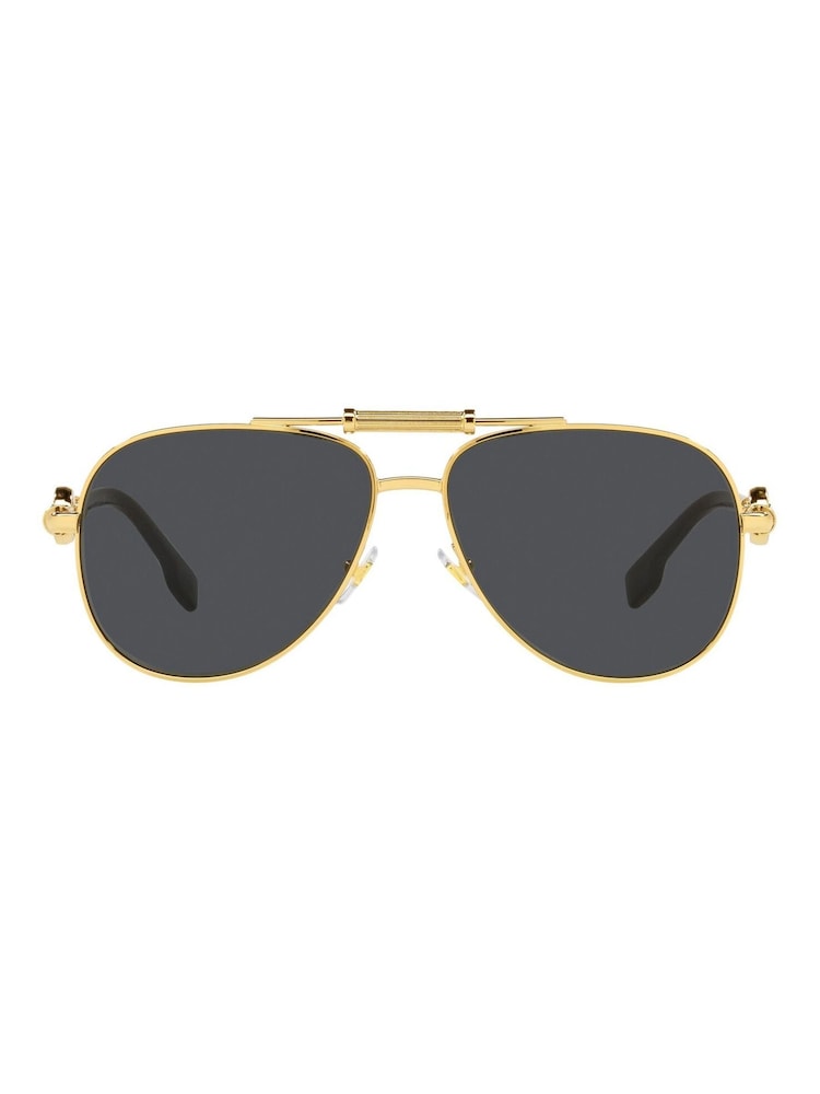 Versace Gold Ve2236 Pilot Sunglasses - Image 2 of 9