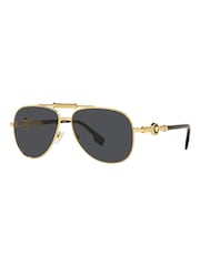 Versace Gold Ve2236 Pilot Sunglasses - Image 3 of 9