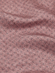 Reiss Dusty Pink Marasusa Reversible Silk Pocket Square - Image 5 of 5
