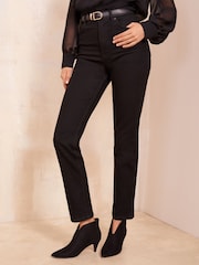 Friends Like These Black Low Heel Faux Suede Formal Boot - Image 3 of 4