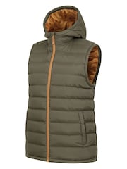 Mountain Warehouse Green Seasons Mens Water-Resistant Hooded Padded Gilet - Image 4 of 5