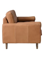 Halo Tan Brown Caufield Leather 3 Seater Sofa - Image 10 of 15