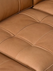 Halo Tan Brown Caufield Leather 3 Seater Sofa - Image 13 of 15