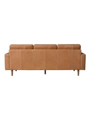 Halo Tan Brown Caufield Leather 3 Seater Sofa - Image 9 of 15