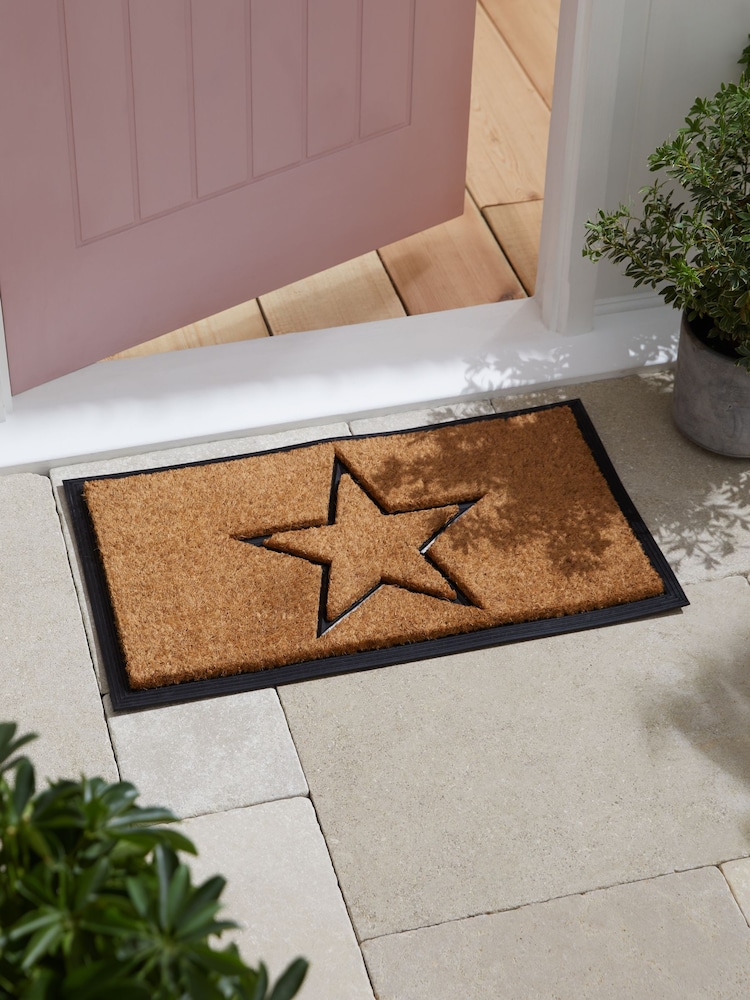 Natural Star Motif Doormat - Image 2 of 8