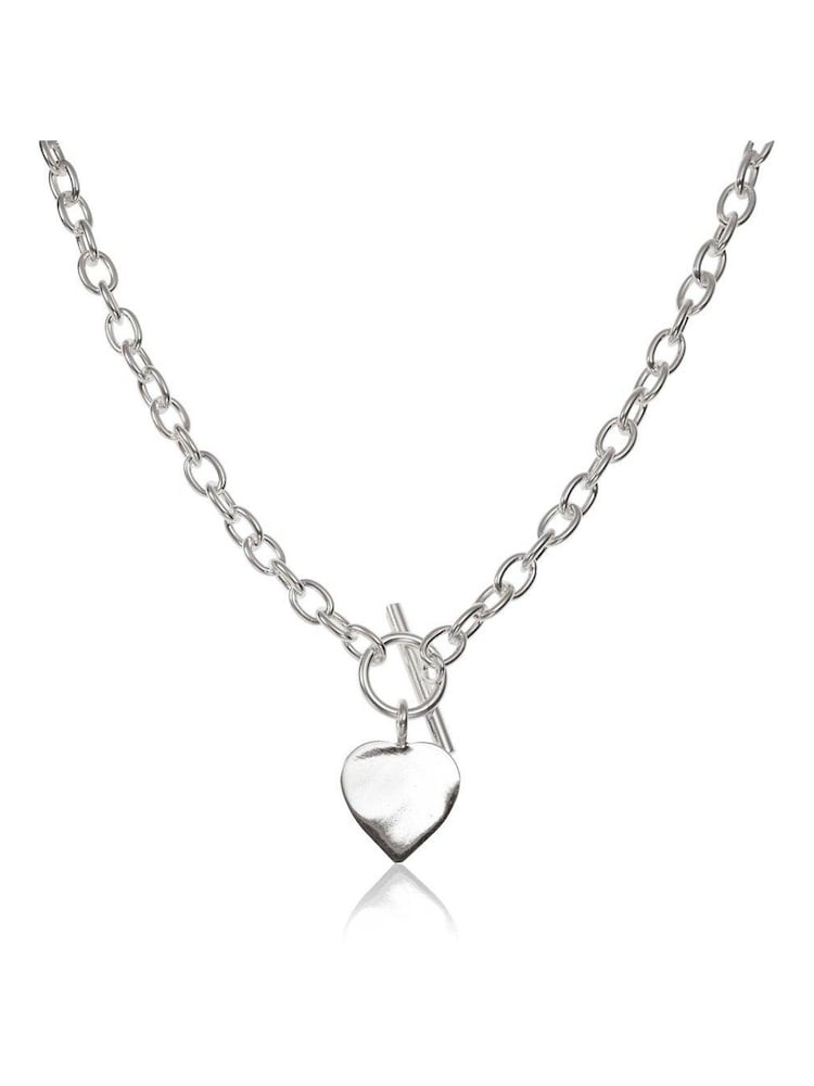 Beaverbrooks Sterling Silver Heart Necklace - Image 1 of 3