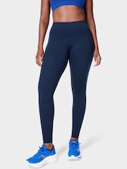 Sweaty Betty Navy Blue Full Length Power 7/8 Workout Leggings - Image 1 of 10