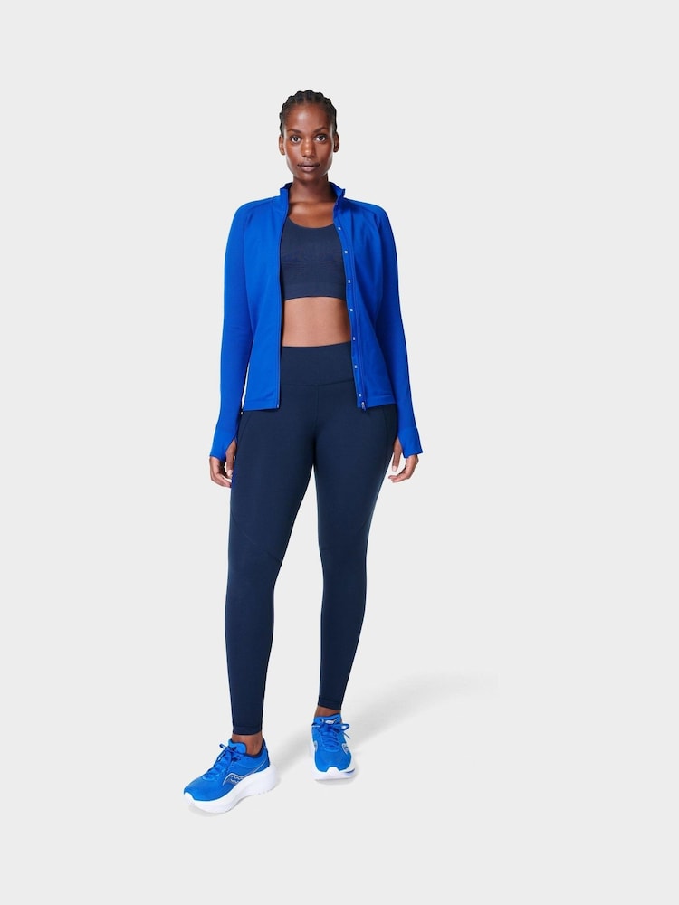 Granatowy - Sweaty Betty Power 7/8 Workout Leggings - Image 3 of 10