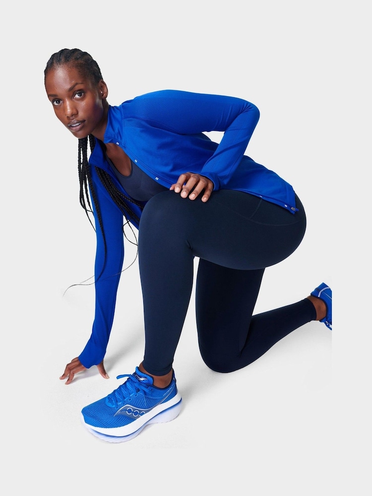 Granatowy - Sweaty Betty Power 7/8 Workout Leggings - Image 4 of 10