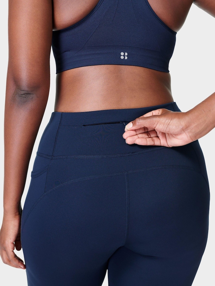 Granatowy - Sweaty Betty Power 7/8 Workout Leggings - Image 6 of 10