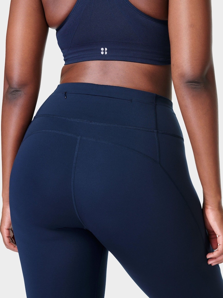 Granatowy - Sweaty Betty Power 7/8 Workout Leggings - Image 7 of 10