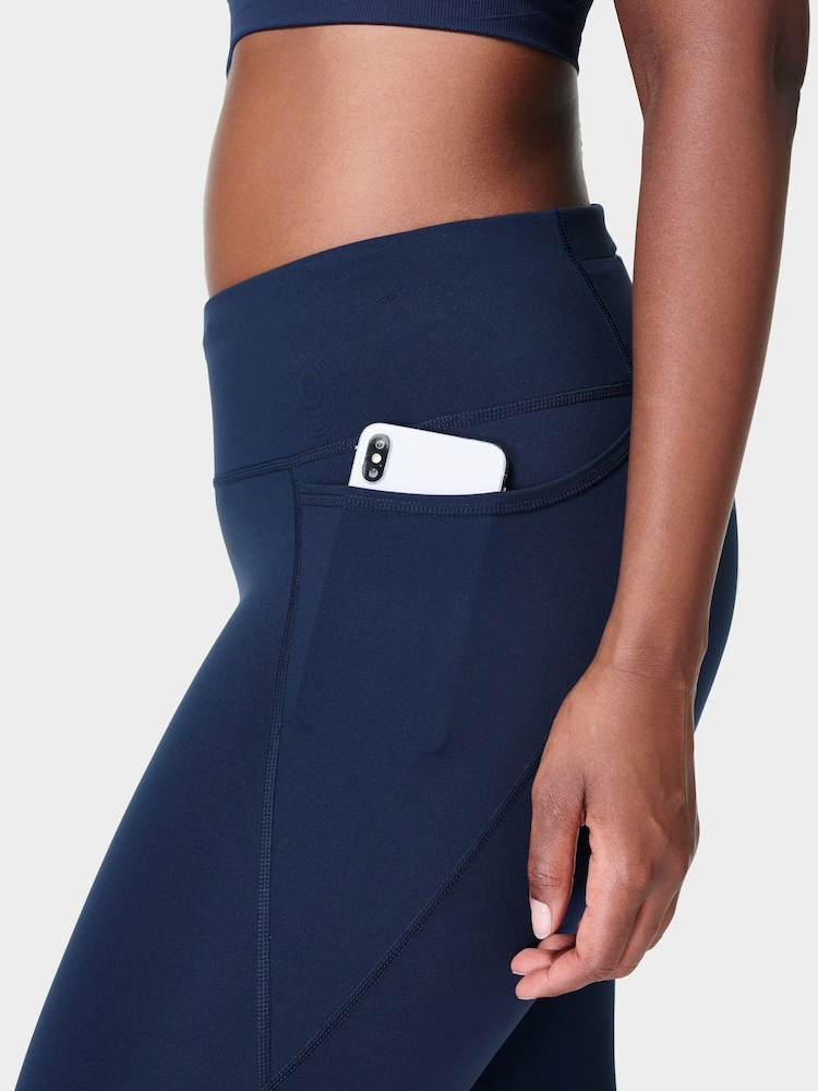 Granatowy - Sweaty Betty Power 7/8 Workout Leggings - Image 9 of 10