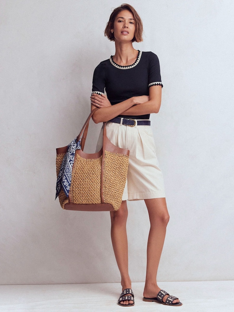 Boden Maddie Trim Detail T-Shirt - Imagen 1 de 5 Boden Maddie Trim Detail T-Shirt - Imagen 1 de 5