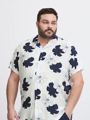 Blend Blue Floral Resort Short Sleeve Shirt - Image 1 of 5