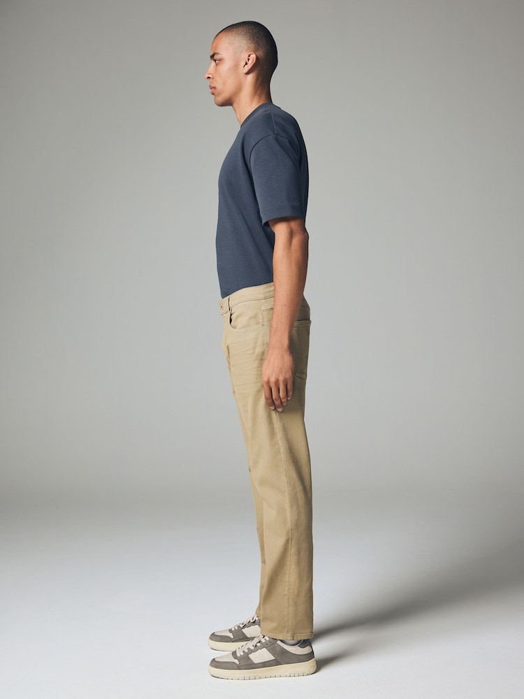 Light Stone Slim Fit Soft Touch Coloured Stretch Jeans - Image 4 of 11