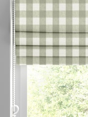 Sophie Allport Green Gingham Made to Measure 100% Cotton Roman Blinds - Image 2 of 6