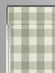 Sophie Allport Green Gingham Made to Measure 100% Cotton Roman Blinds - Image 3 of 6