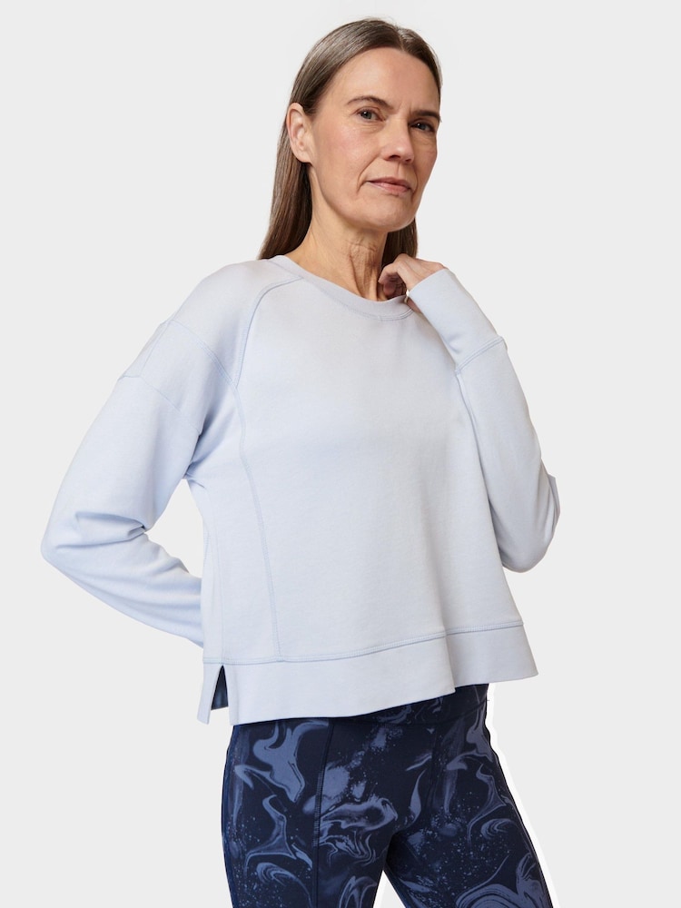Sweaty Betty Salt Blue After Class Hoodie - Image 1 of 7