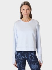 Sweaty Betty Salt Blue After Class Hoodie - Image 4 of 7