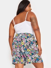 Yours Curve Black Woven Shorts - Image 3 of 5