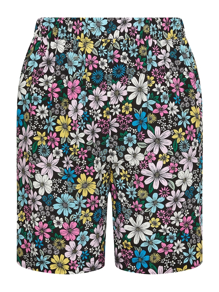 Yours Curve Black Woven Shorts - Image 5 of 5