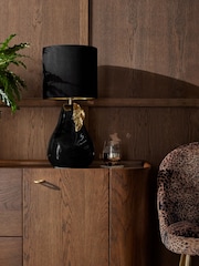 Black Pear Table Lamp - Image 2 of 5