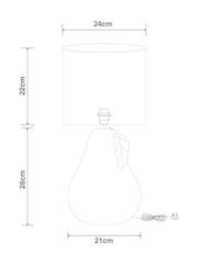 Black Pear Table Lamp - Image 4 of 5