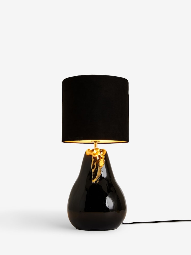 Black Pear Table Lamp - Image 5 of 5