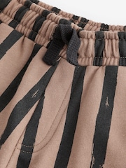Brown/Black 100% Cotton Stripe Jersey Joggers (3mths-7yrs) - Image 8 of 8