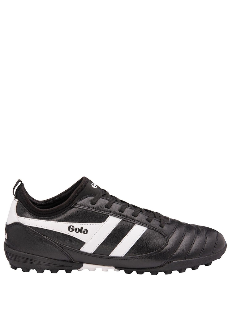 Gola Black/White Mens Ceptor Turf Microfibre Lace-Up Football Boots - Image 1 of 5