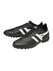 Gola Black/White Mens Ceptor Turf Microfibre Lace-Up Football Boots - Image 2 of 5