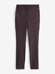 Burgundy Red Tailored Skinny Trousers - Image 6 of 7