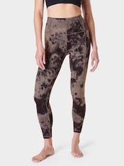 Sweaty Betty Mocha Brown Spray Dye 7/8 Length Super Soft Yoga Leggings - Image 1 of 8