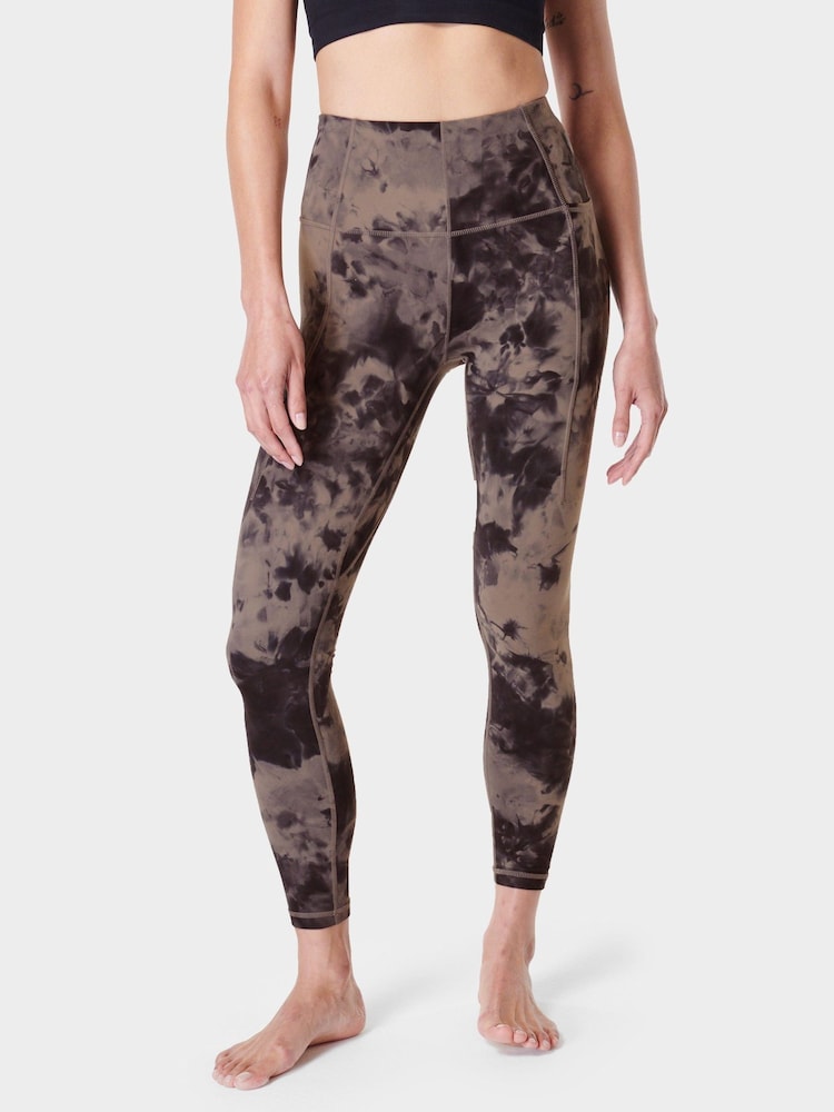 Sweaty Betty Mocha Brown Spray Dye 7/8 Length Super Soft Yoga Leggings - Image 1 of 8