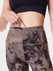 Sweaty Betty Mocha Brown Spray Dye 7/8 Length Super Soft Yoga Leggings - Image 6 of 8
