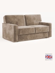 Jay-Be Luxe Velvet Mink Brown Linea 2 Seater Sofa Bed - Image 2 of 6