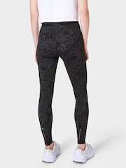 Sweaty Betty Grey Zebra Check Print Zero Gravity Leggings - Image 2 of 9