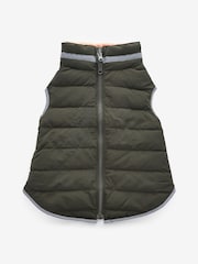 Green/Orange Reversible Padded Dog Coat - Image 9 of 12