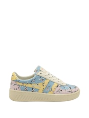 Gola Blue Yellow Cath Kidston Grandslam HD Lace Up Trainers - Image 1 of 4