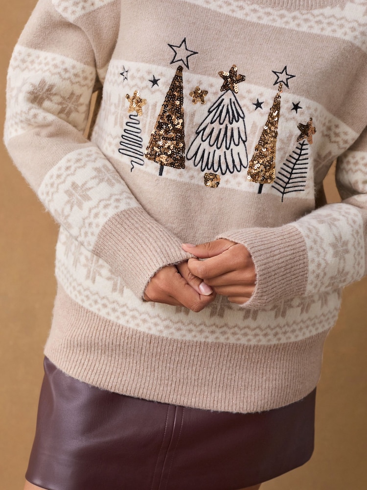 Snowflake Jumper Damart Christmas Jumpers Snowflake Womens Sequin