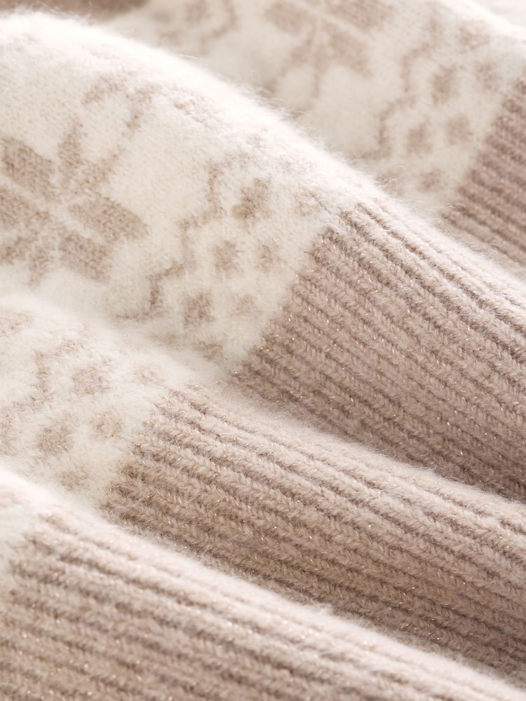 Neutral Christmas Tree Knitted Christmas Jumper - Image 8 of 8