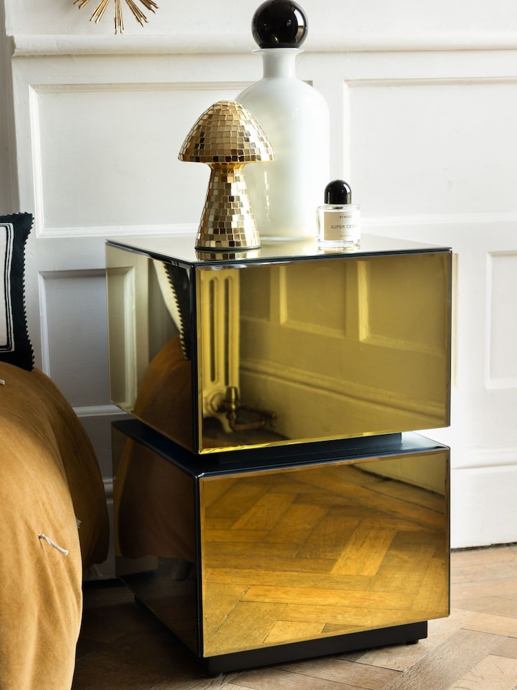 Gold Rockett St George Midas Bedside Table - Image 1 of 6