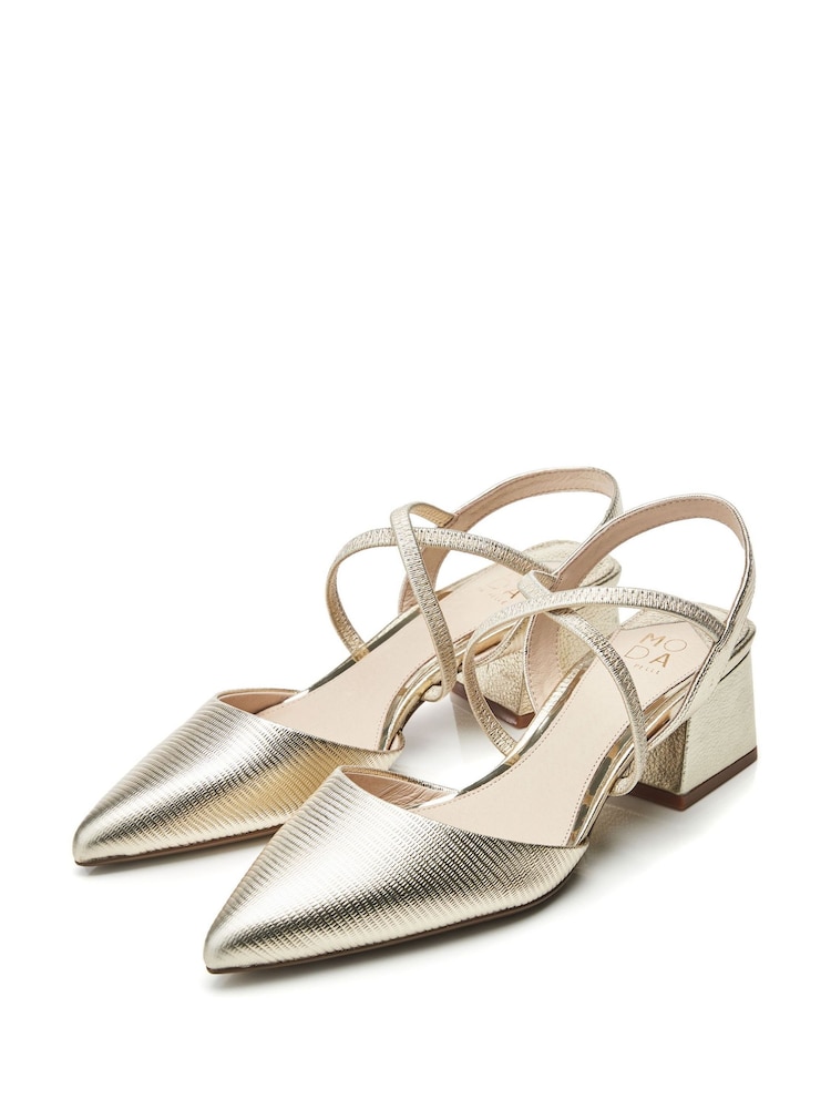 Moda in Pelle Caydence Point Low Block Shoes - Image 2 of 4 Moda in Pelle Caydence Point Low Block Shoes - Image 2 of 4