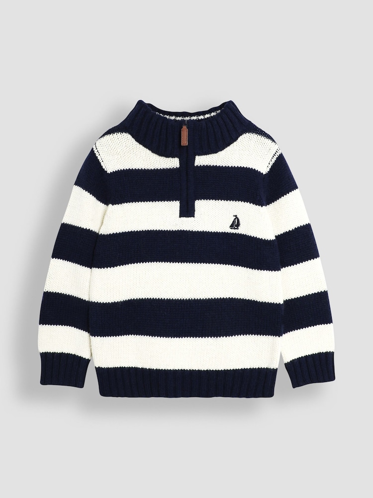 JoJo Maman Bébé Half Zip Jumper - Bild 1 von 3 JoJo Maman Bébé Half Zip Jumper - Bild 1 von 3