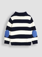 JoJo Maman Bébé Navy Half Zip Jumper - Image 2 of 3