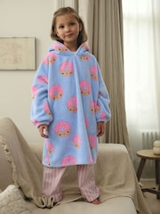 Blue/Pink Blanket Hoodie (3-16yrs) - Image 1 of 7